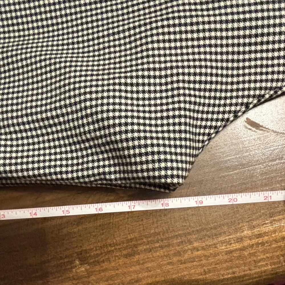 Lane Bryant wide Leg black & white mini checkered cropped pants Women’s size 20 - Picture 9 of 14